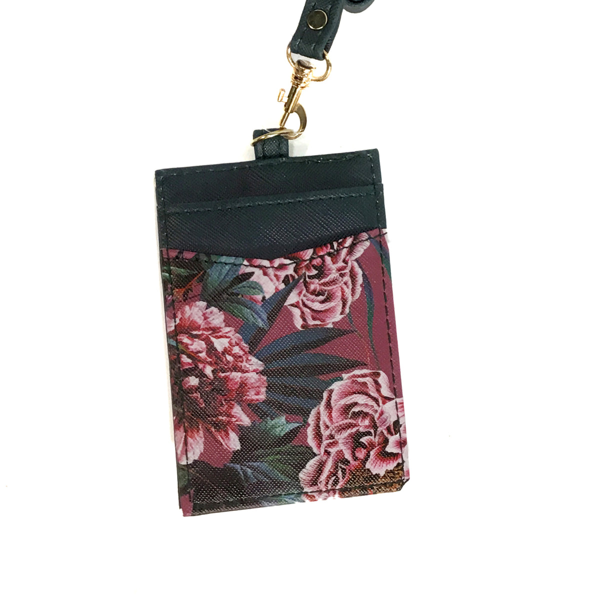 Floral Card Wallet Lanyard, 3 Styles