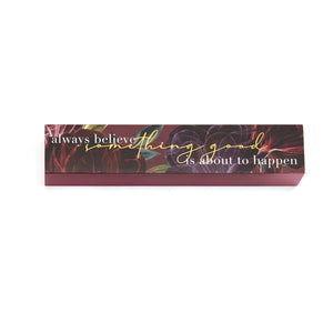 Floral Sentiment Wood Plank Wall Decor, 4 Styles
