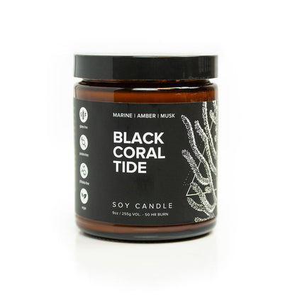 Broken Top Soy Candle, Black Coral Tide, 9oz