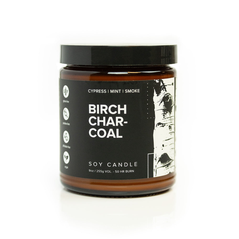 Broken Top Soy Candle, Birch Charcoal, 9oz