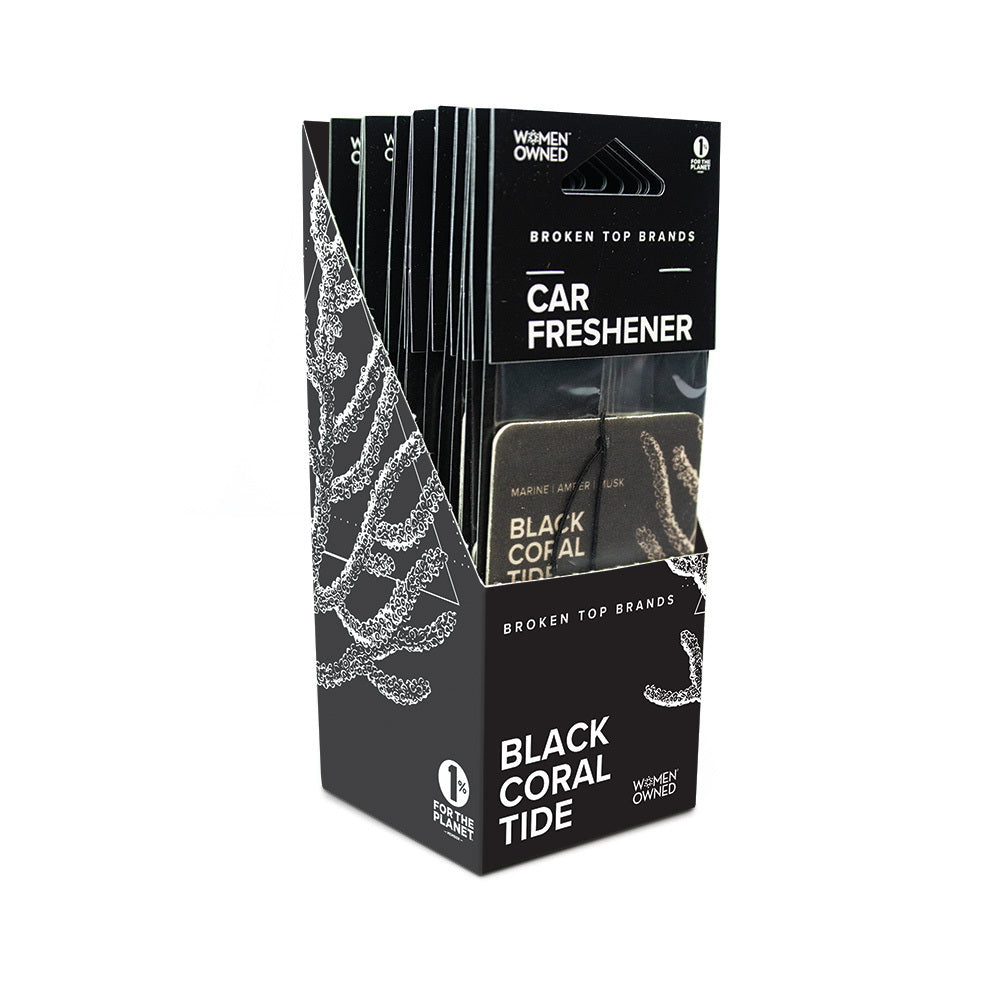 Broken Top Car Freshener, Black Coral Tide