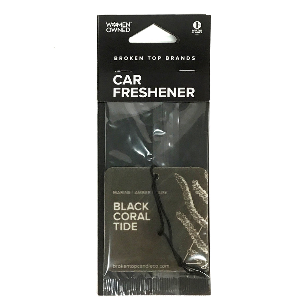 Broken Top Car Freshener, Black Coral Tide