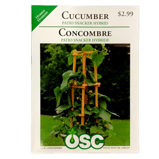 Cucumber - Patio Snacker Seeds, OSC