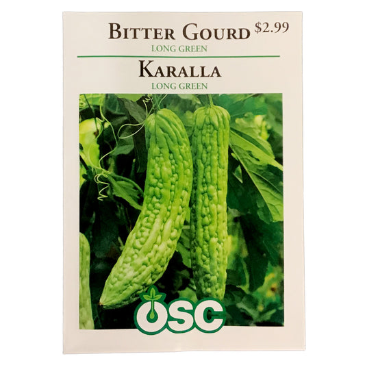 Bitter Gourd/Melon - Long Green Seeds, OSC