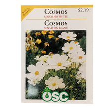 Load image into Gallery viewer, Cosmos - Sensation White Seeds, OSC
