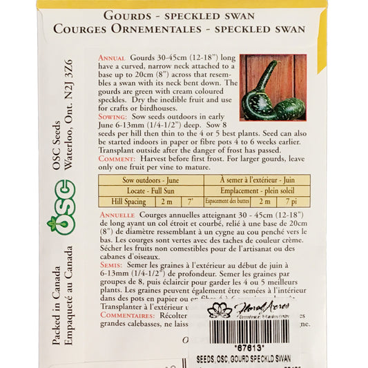 Gourd - Speckled Swan Seeds, OSC