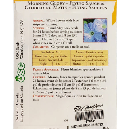 Morning Glory - Flying Saucers Seeds, OSC