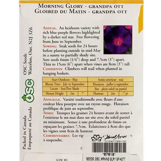 Morning Glory - Grandpa Ott Seeds, OSC