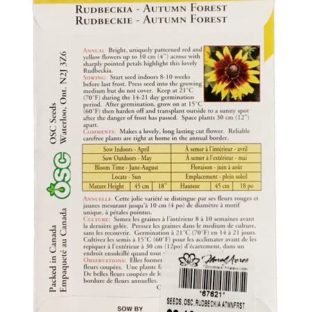Rudbeckia - Autumn Forest Seeds, OSC