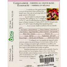 Load image into Gallery viewer, Echinacea - Paridosa All Colour Blend Seeds, OSC
