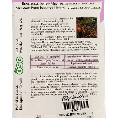 Beneficial Insect Mixture Seeds, OSC
