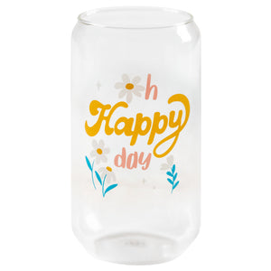 Beer Can Glass, Oh Happy Day, 16oz