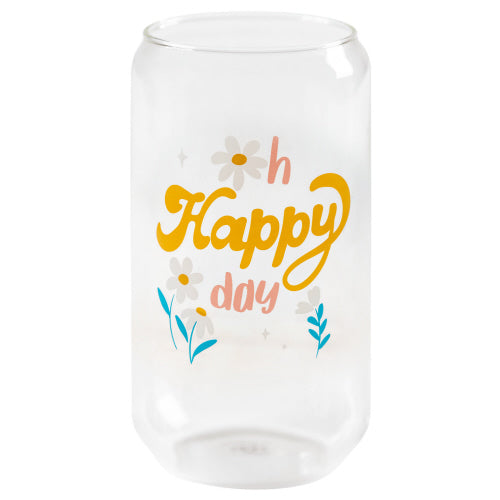 Beer Can Glass, Oh Happy Day, 16oz