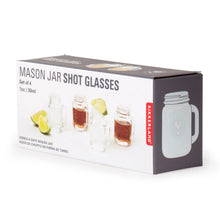 Load image into Gallery viewer, Mason Jar Shot Glasses, Set of 4
