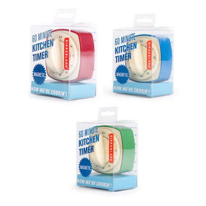 Retro Kitchen Timer, Assorted Colours