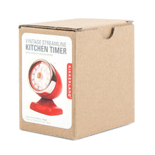 Load image into Gallery viewer, Vintage Streamline Kitchen Timer, Red
