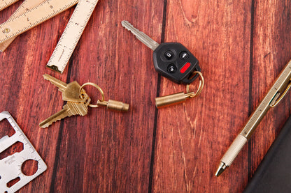 Everyday Carry Brass Keychain, 3 Styles