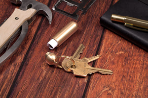 Everyday Carry Brass Keychain, 3 Styles
