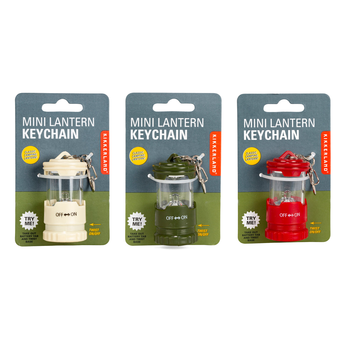 Mini Lantern Keychain, 3 Styles