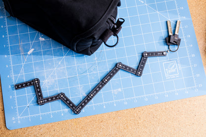 Mini Folding Ruler Keychain, 3 Styles