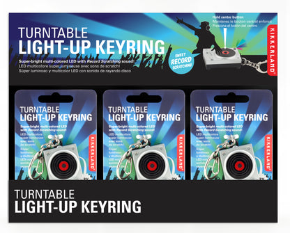 Mini Turntable LED Keychain