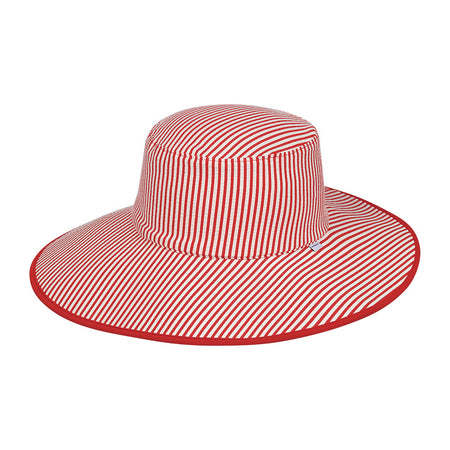 Ladies Wide Brim Swim Hat, Hayman, Red
