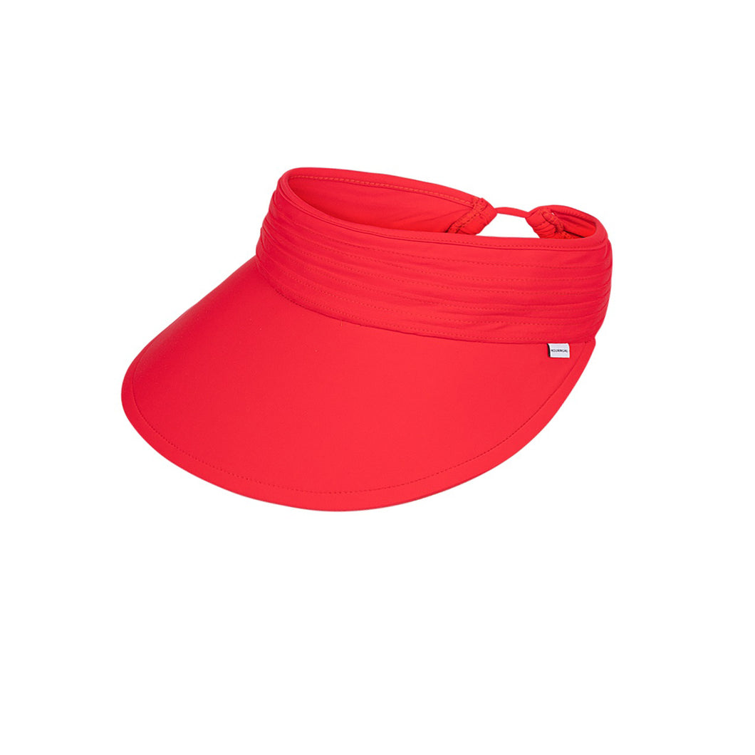 Ladies Swim Visor, Hayman, Red