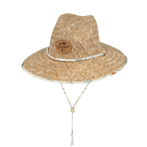 Mens Surf Straw Hat, Woolamai, Stone, LG/XL