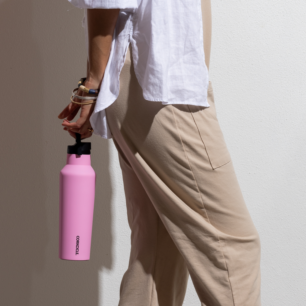 Corkcicle Sport Canteen, 32oz, Sun-Soaked Pink