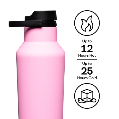 Corkcicle Sport Canteen, 32oz, Sun-Soaked Pink