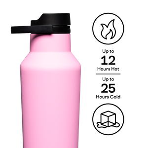 Corkcicle Sport Canteen, 32oz, Sun-Soaked Pink
