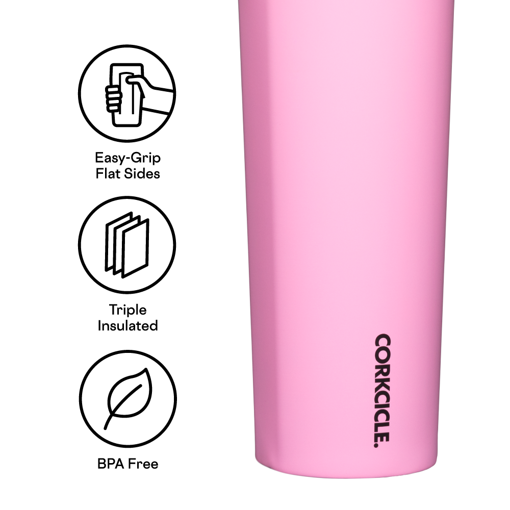 Corkcicle Sport Canteen, 32oz, Sun-Soaked Pink