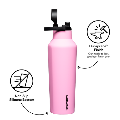 Corkcicle Sport Canteen, 32oz, Sun-Soaked Pink