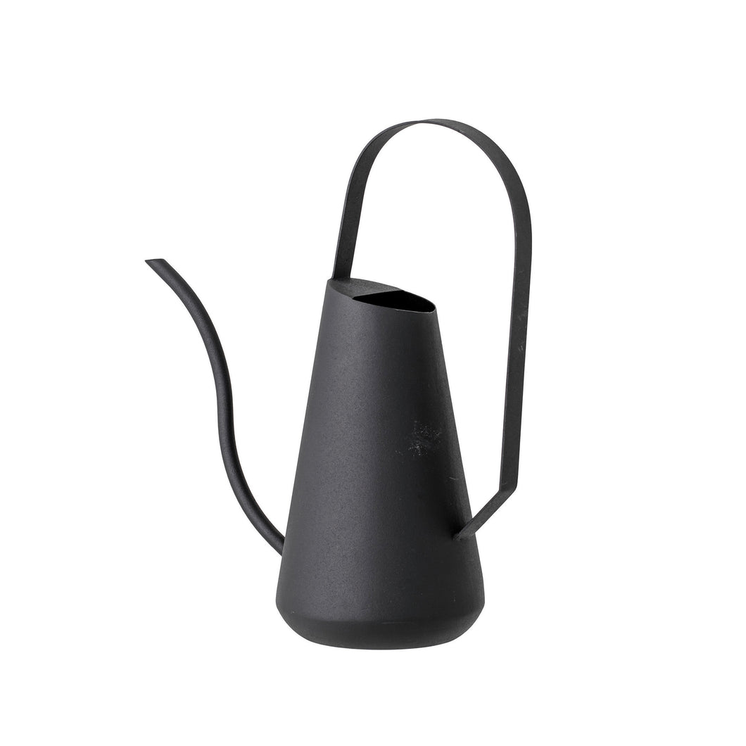 Textured Metal Watering Can, Matte Black, 1.5qt