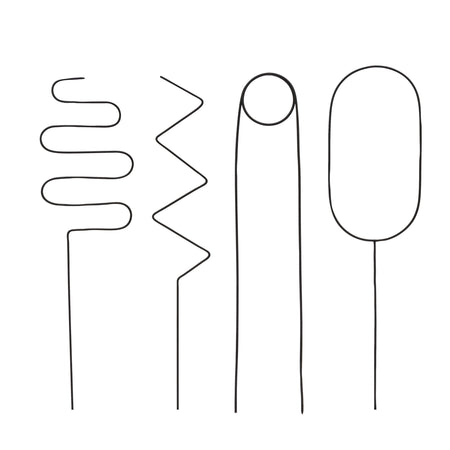 Black Finish Mini Metal Wire Trellis, 21.5in