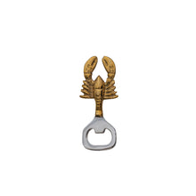 Load image into Gallery viewer, Stainless Steel &amp; Cast Brass Lobster Bottle Opener
