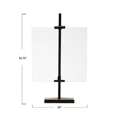 Floating Photo Frame with Metal Stand