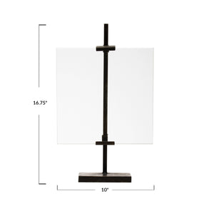 Floating Photo Frame with Metal Stand
