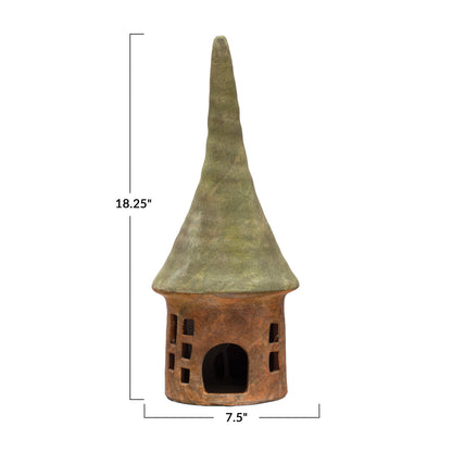 Terracotta Toad House, 18.25in