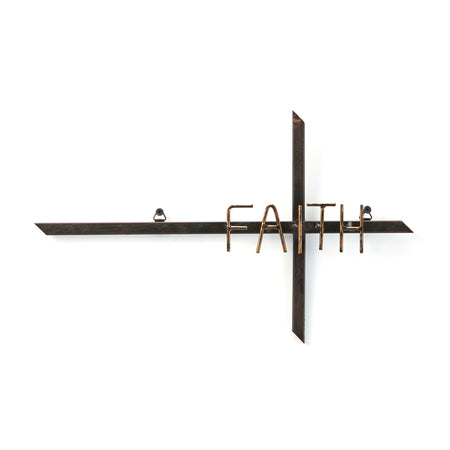 Metal Cross Wall Decor with Sentiment, 3 Styles