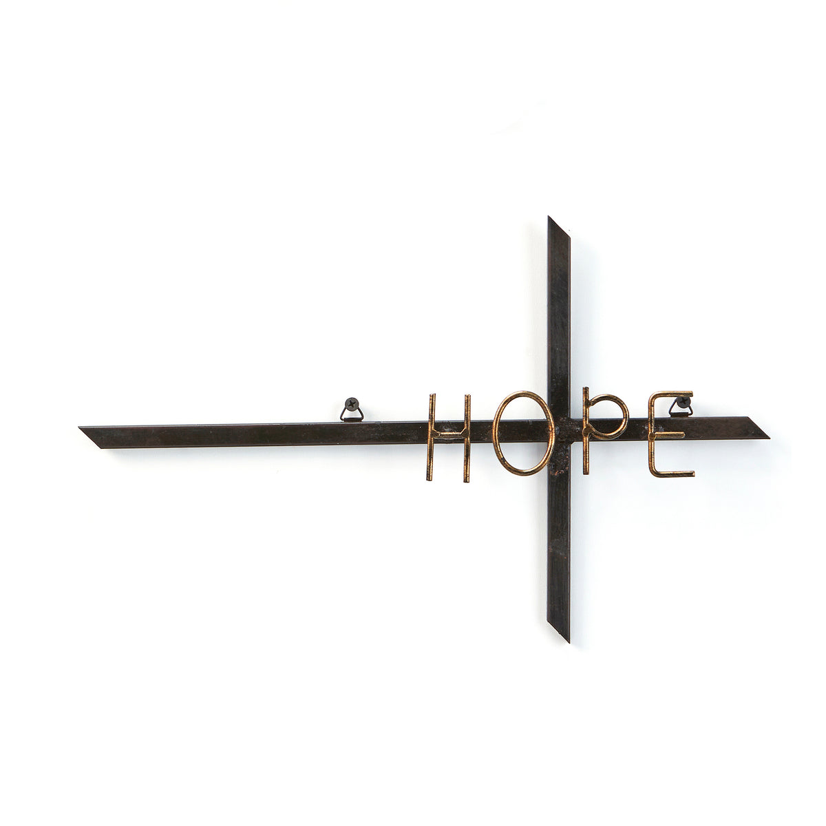 Metal Cross Wall Decor with Sentiment, 3 Styles