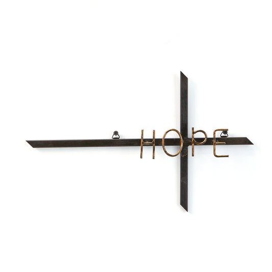 Metal Cross Wall Decor with Sentiment, 3 Styles