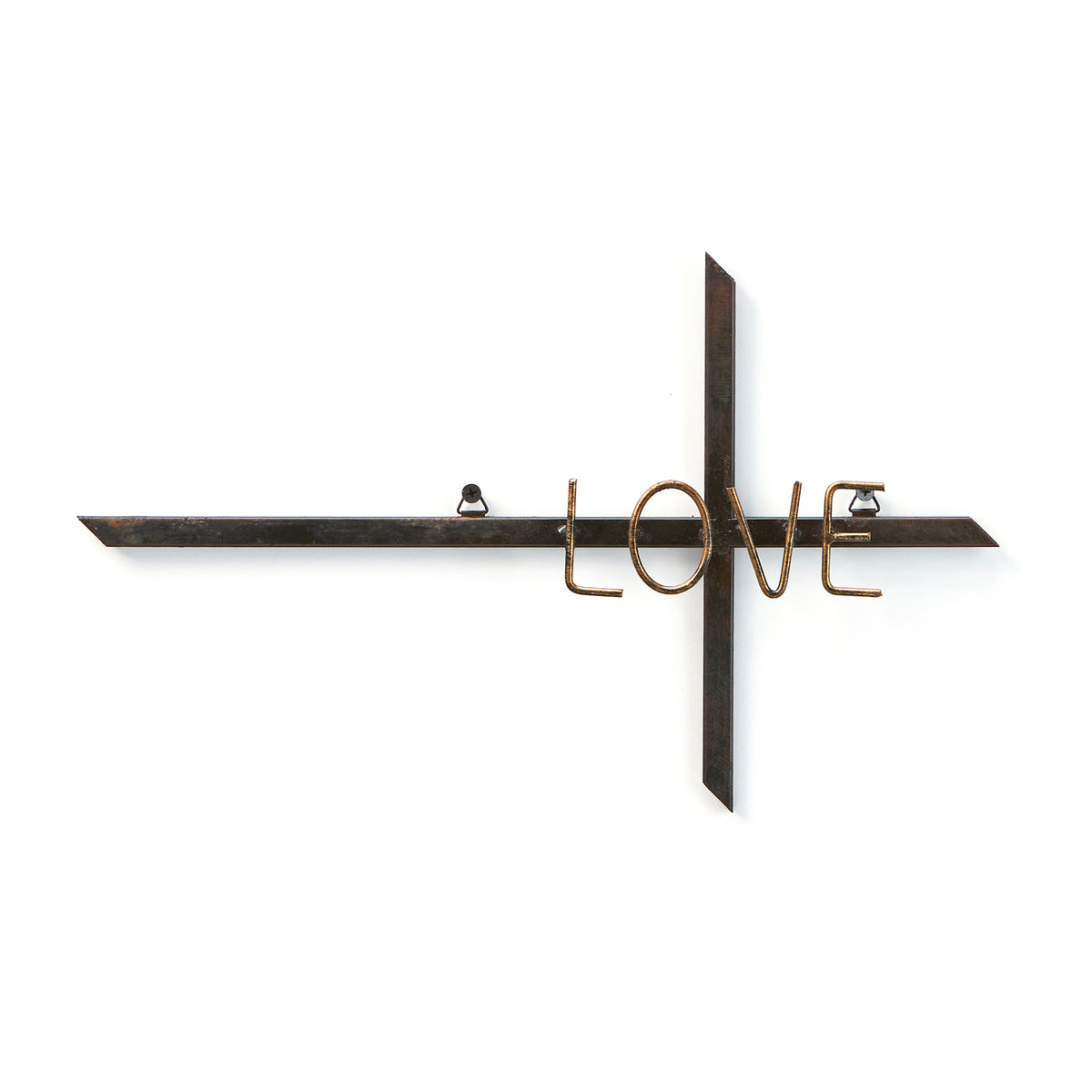 Metal Cross Wall Decor with Sentiment, 3 Styles