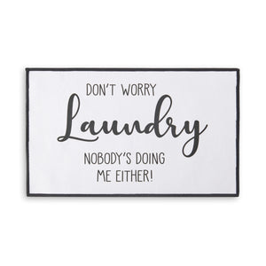 Don't Worry Laundry Room Mat, 2 Styles