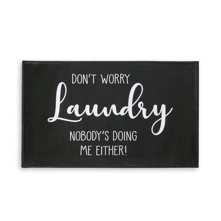 Don't Worry Laundry Room Mat, 2 Styles