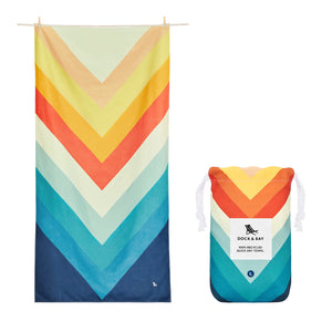 Dock & Bay Beach Towel, Chevron Chic, Large