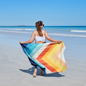 Dock & Bay Beach Towel, Chevron Chic, Large