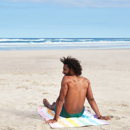 Dock & Bay Beach Towel, Unicorn Waves, Large
