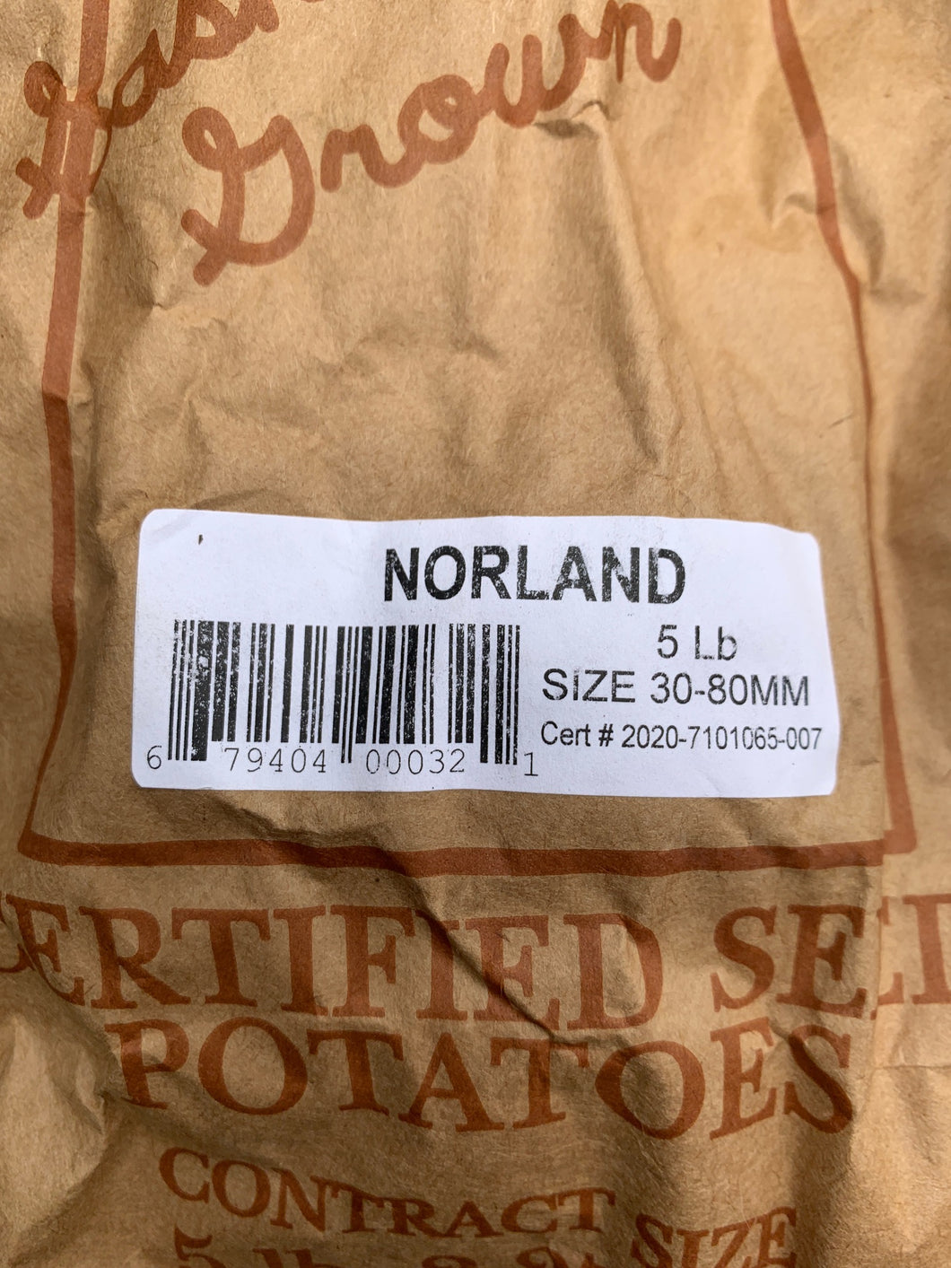 Seed Potato - Norland, 5lb Bag - Floral Acres Greenhouse & Garden Centre