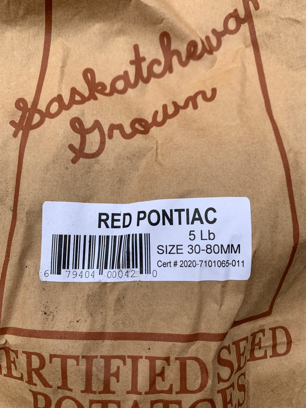 Seed Potato - Red Pontiac, 5lb Bag - Floral Acres Greenhouse & Garden Centre